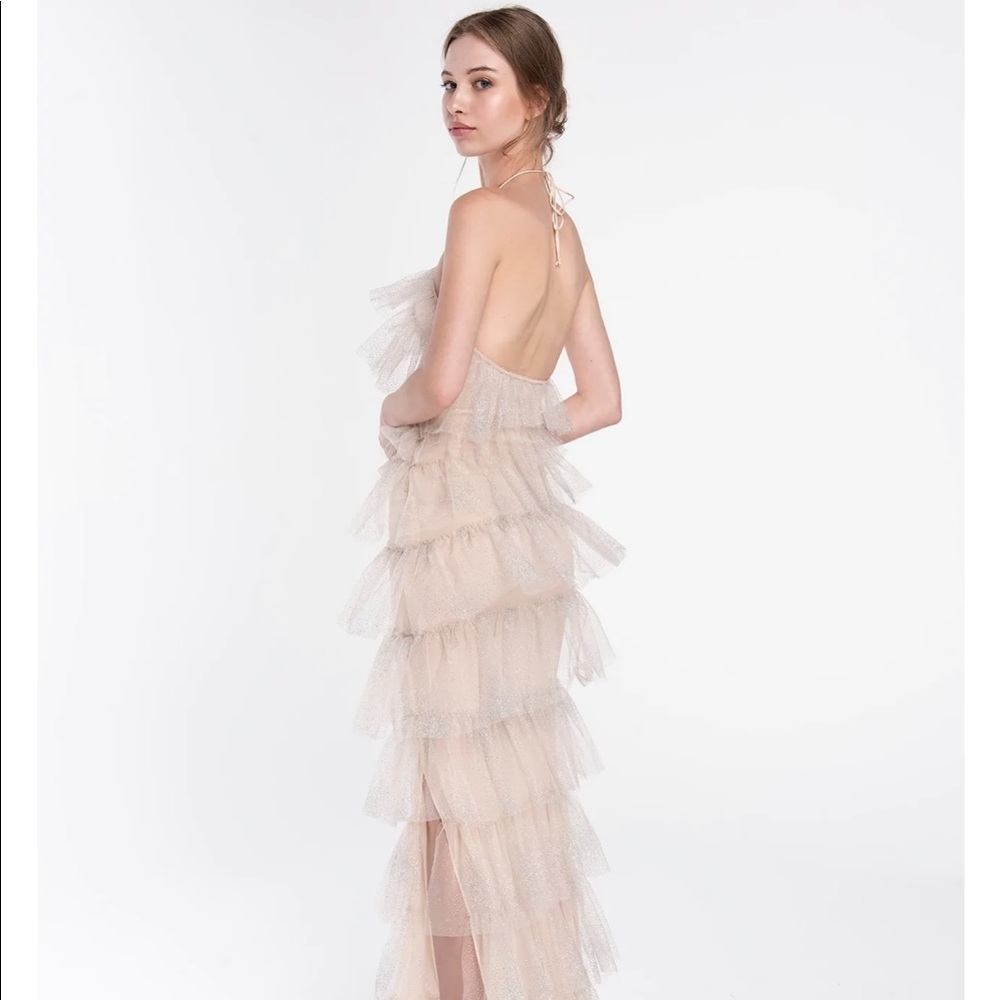 Henri Gown Sparkle Nude